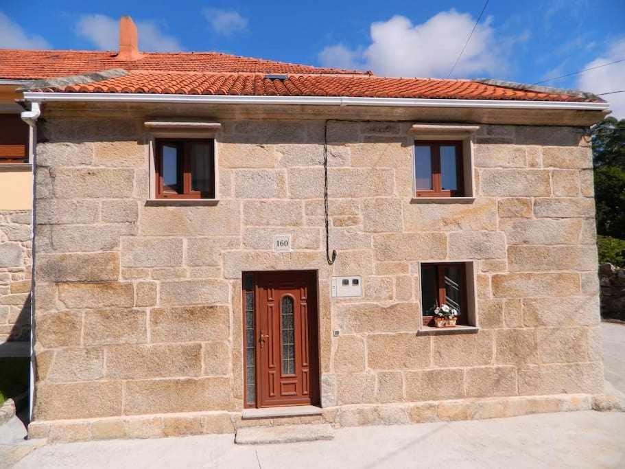 Casa Cuadrantecasa De Piedra En Playa De Carnota Villa Pedrafigueira Exteriör bild